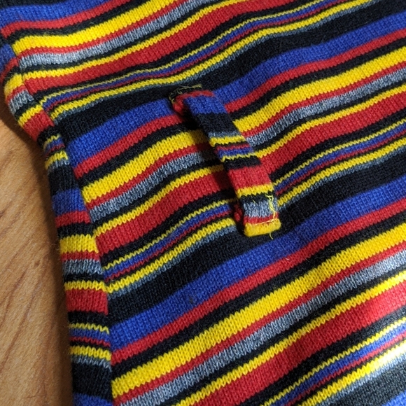 VINTAGE mini striped turtle neck dress - Picture 2 of 4